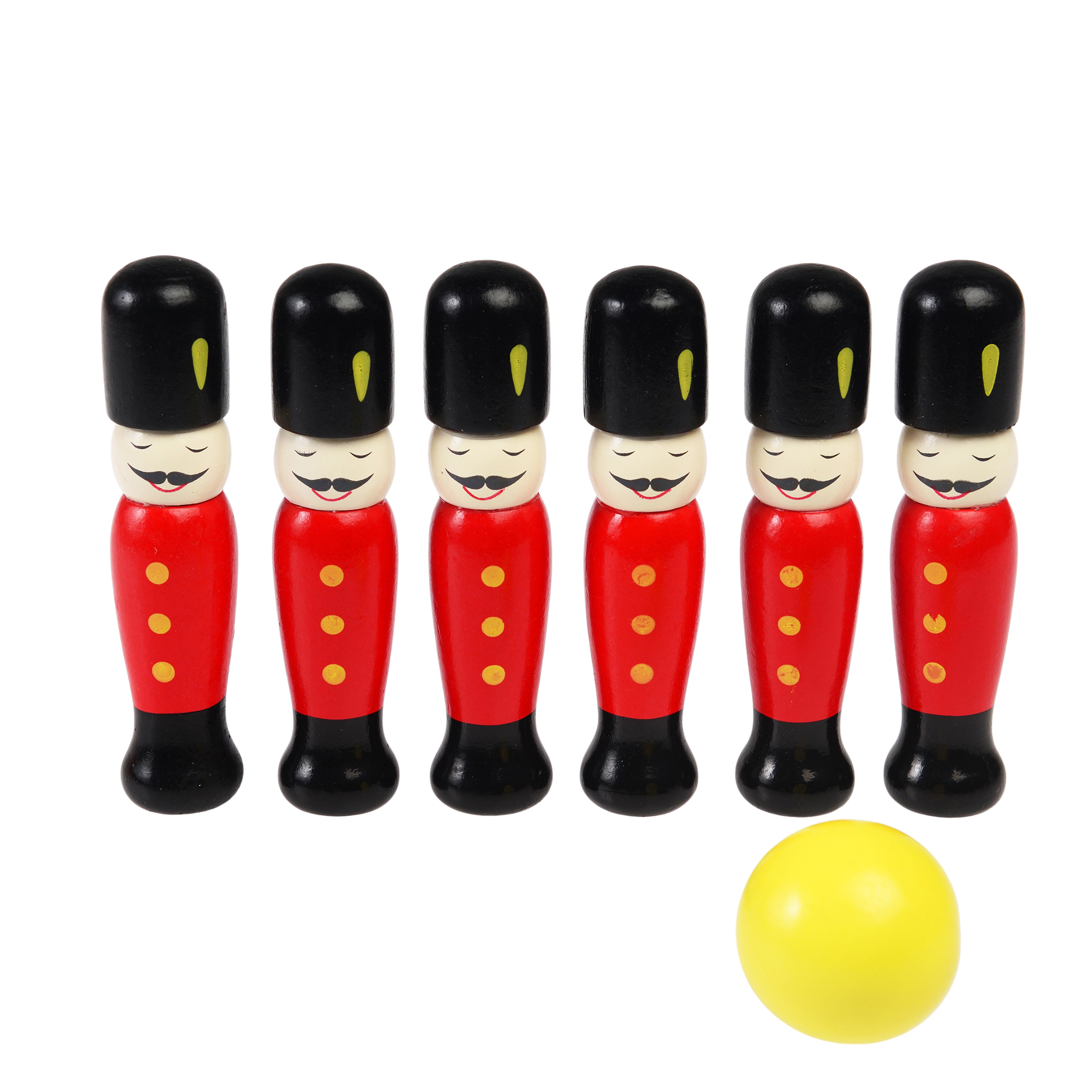 soldier skittles wooden toy