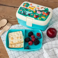 lunch box with tray - woodland lunch box with tray - woodland