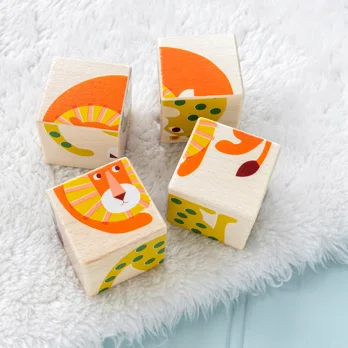 wooden puzzle cubes - wild wonders wooden puzzle cubes - wild wonders