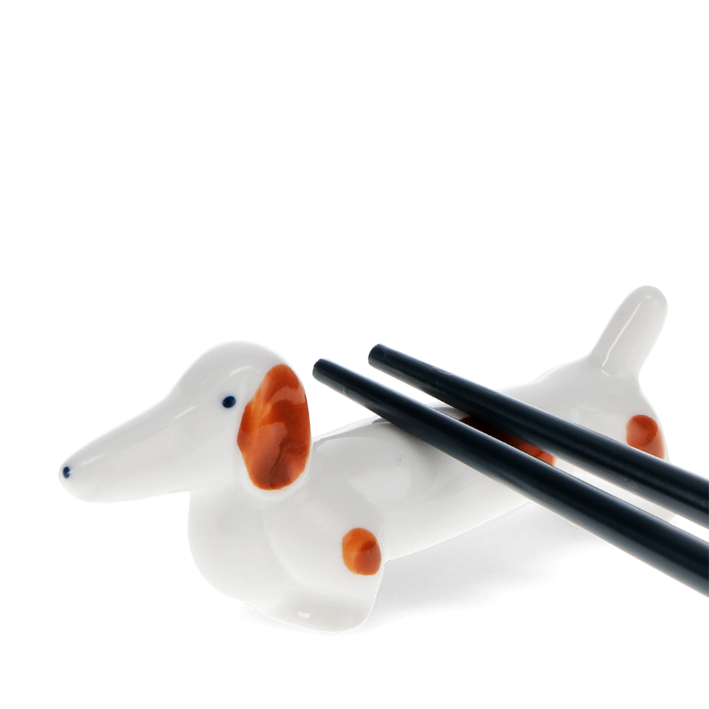 ablage für essstäbchen - sausage dog