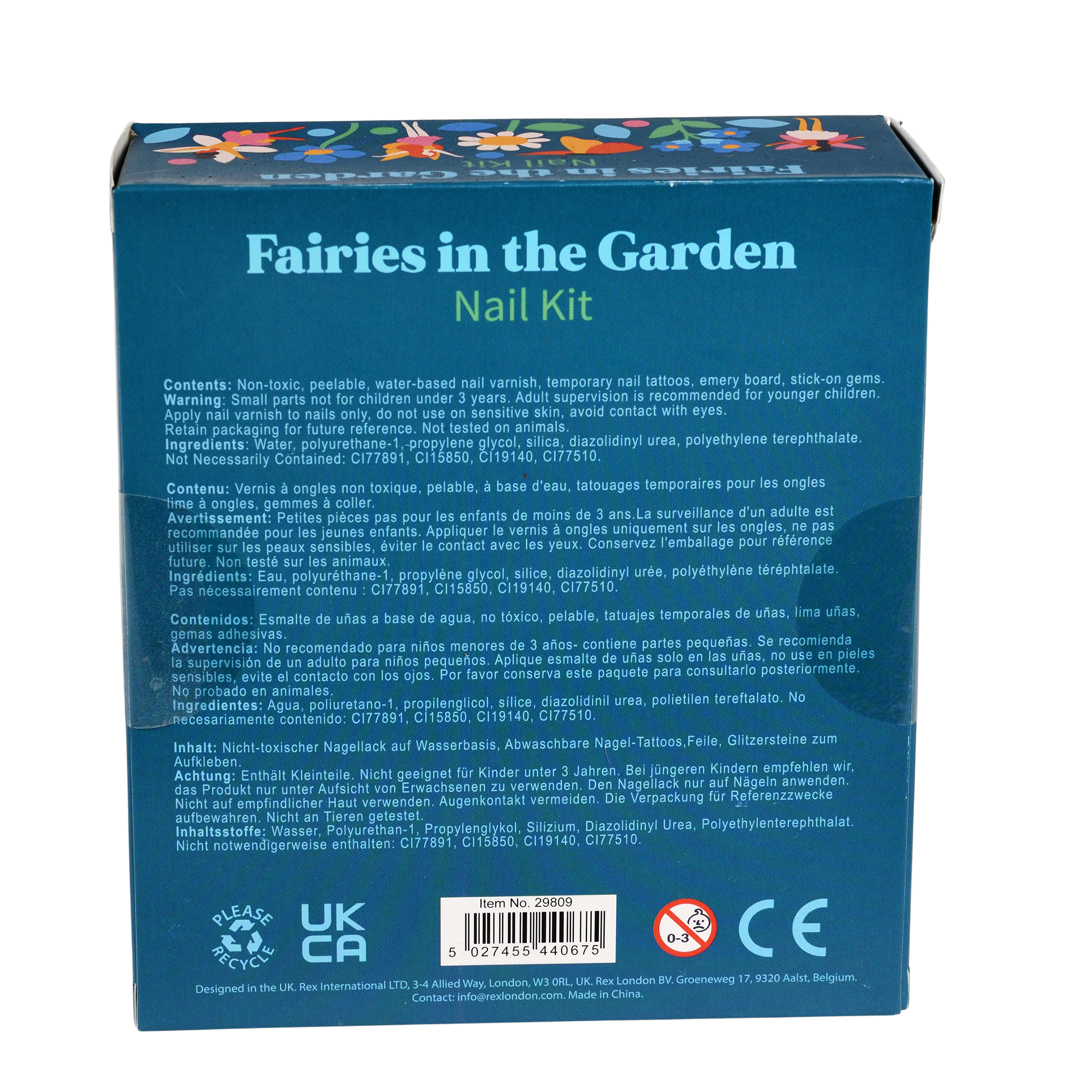children's nail kit - fairies in the garden