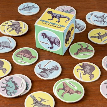 memory game (24 pieces) - prehistoric land memory game (24 pieces) - prehistoric land