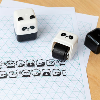 roller stamp - panda