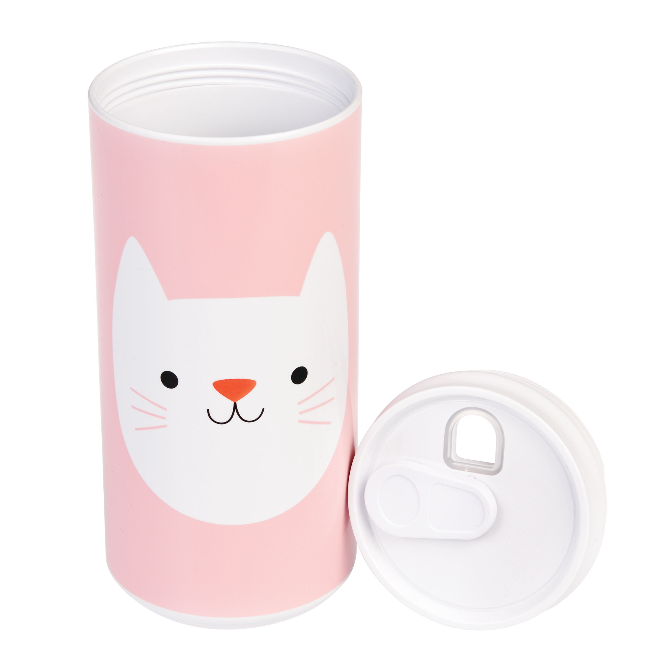 reusable eco can water bottle (330ml) - cookie the cat