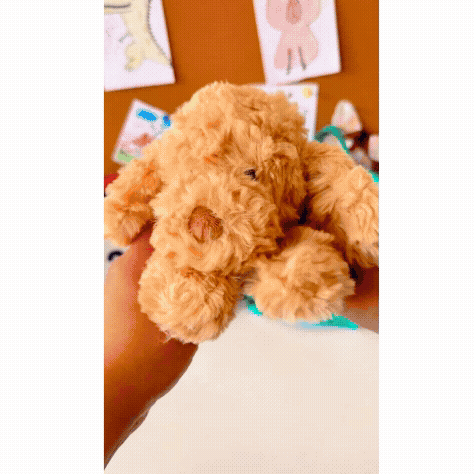 plush toy - golden brown dog