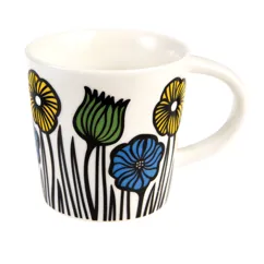porcelain mug 250ml - garden flowers