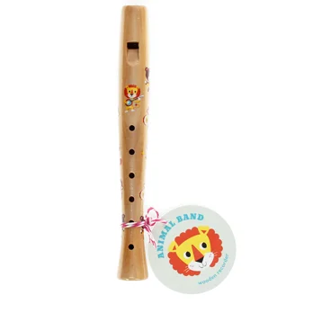 children's wooden recorder - animal band children's wooden recorder - animal band