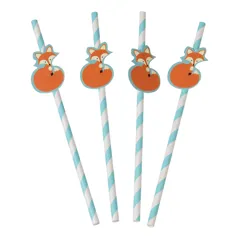 paper straws (pack of 4) - rusty the fox