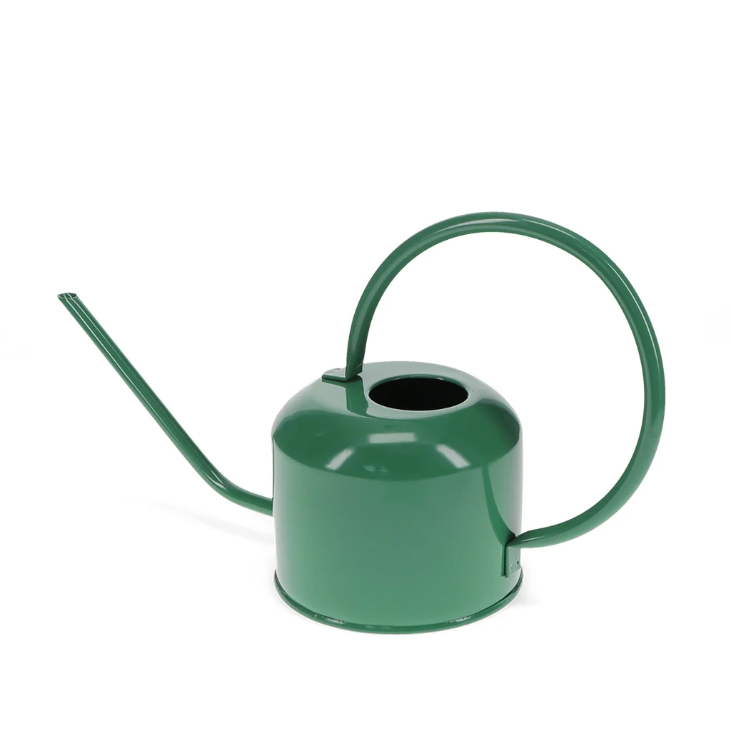 metal watering can 1ltr - dark green