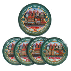 metal coasters (set of 4) - dammer pils