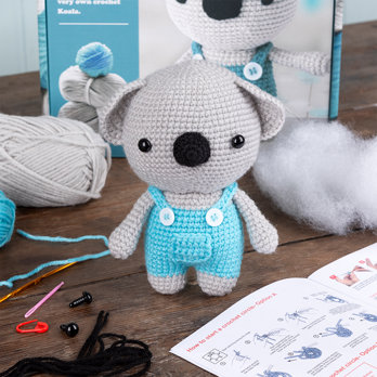 fabriquez votre propre kit animaux au crochet - koala