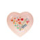 heart-shaped enamel trinket dish - flower