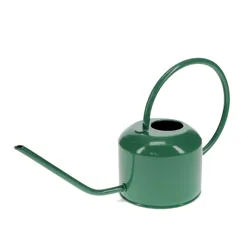 metal watering can 1ltr - dark green