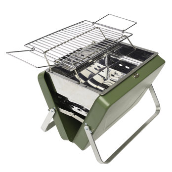 valise portable barbecue - vert foncé