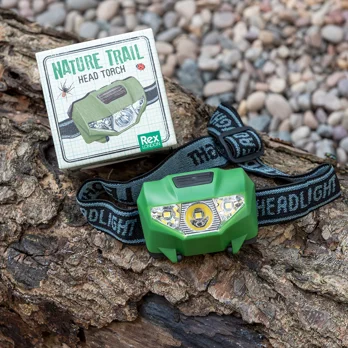childrens led head torch - nature trail childrens led head torch - nature trail