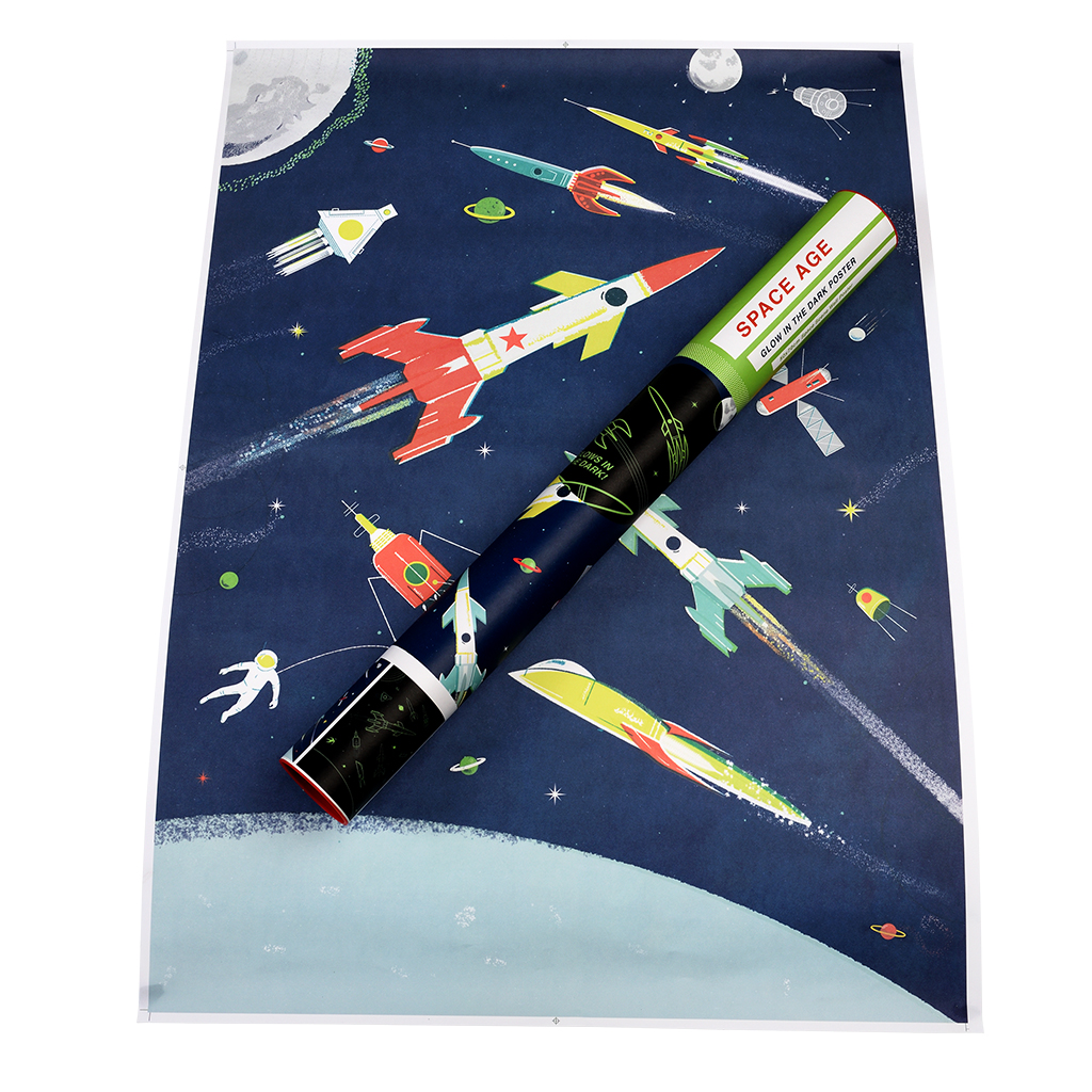 poster phosphorescent space age