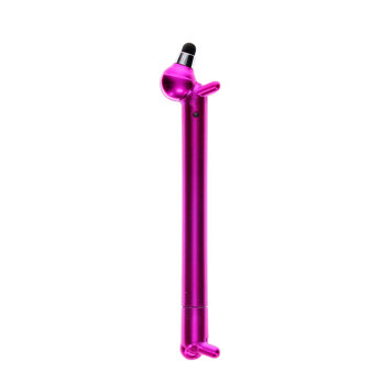 sausage dog shaped pen with stylus - pink
