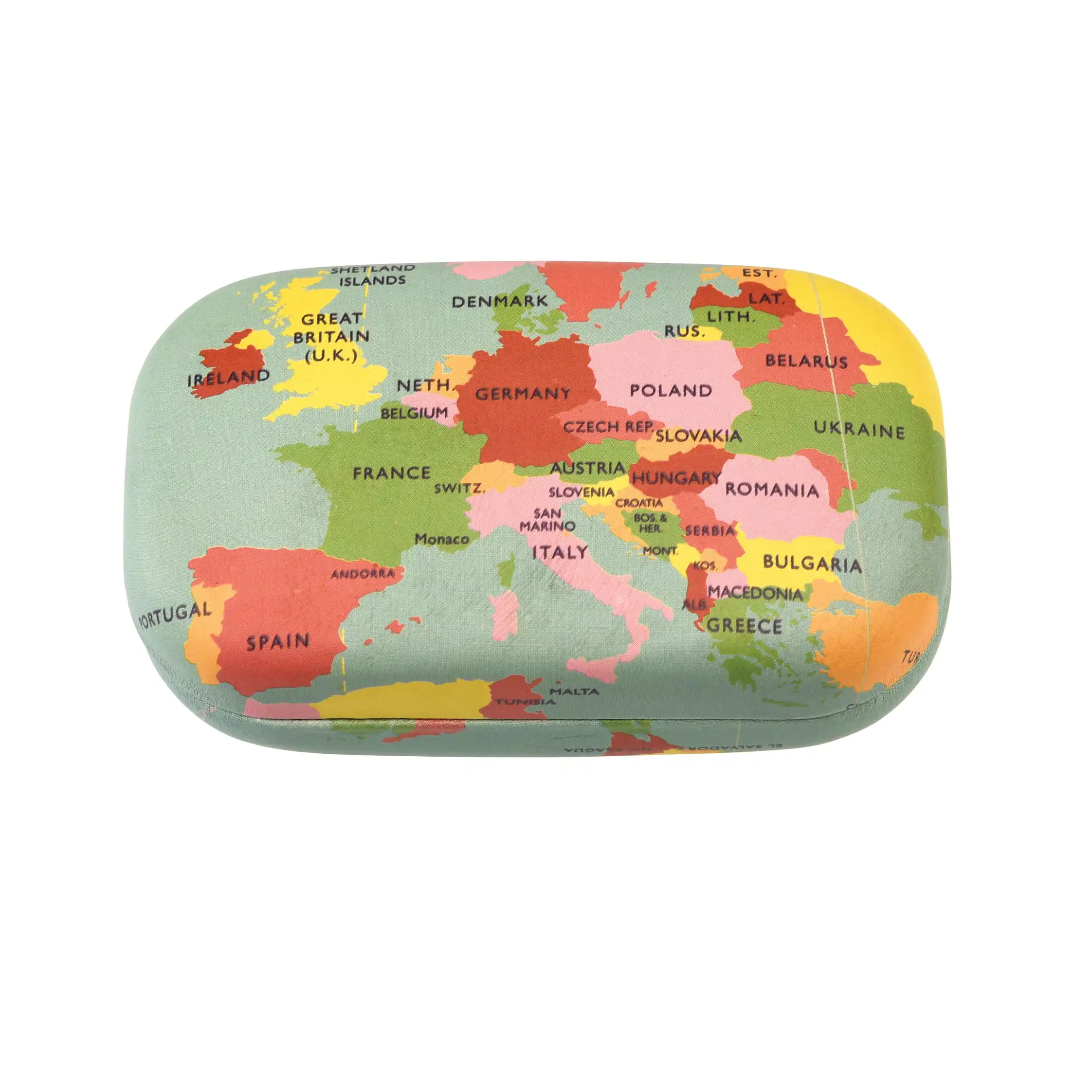 mini travel case - world map