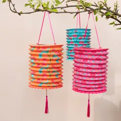 set of 3 decorative paper lanterns set of 3 decorative paper lanterns