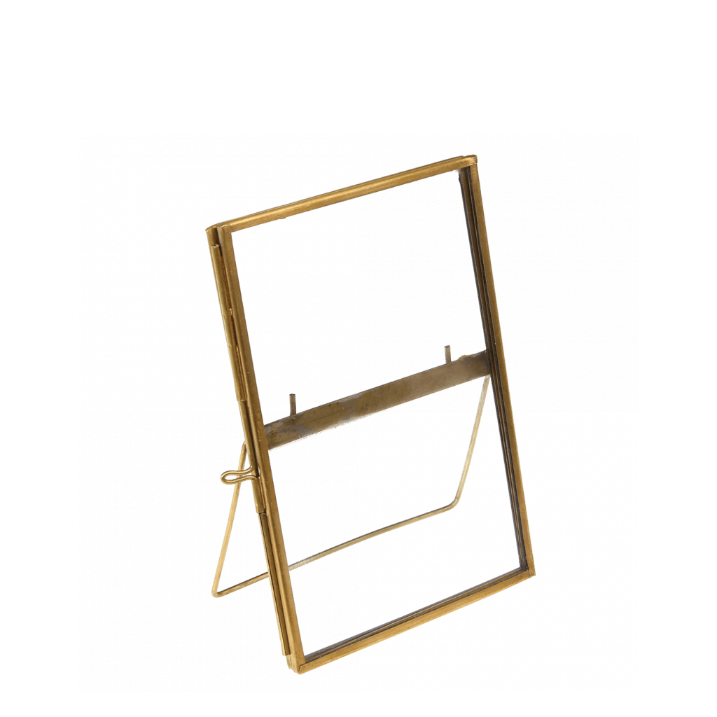 standing brass frame 15x10cm