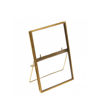 standing brass frame 15x10cm