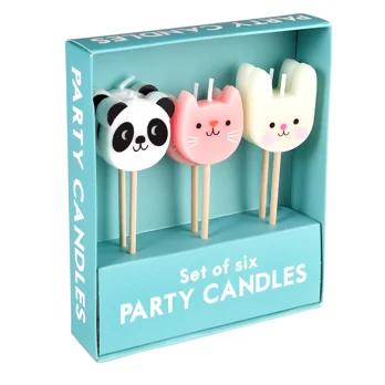 party cake candles (set of 6) - miko and friends party cake candles (set of 6) - miko and friends