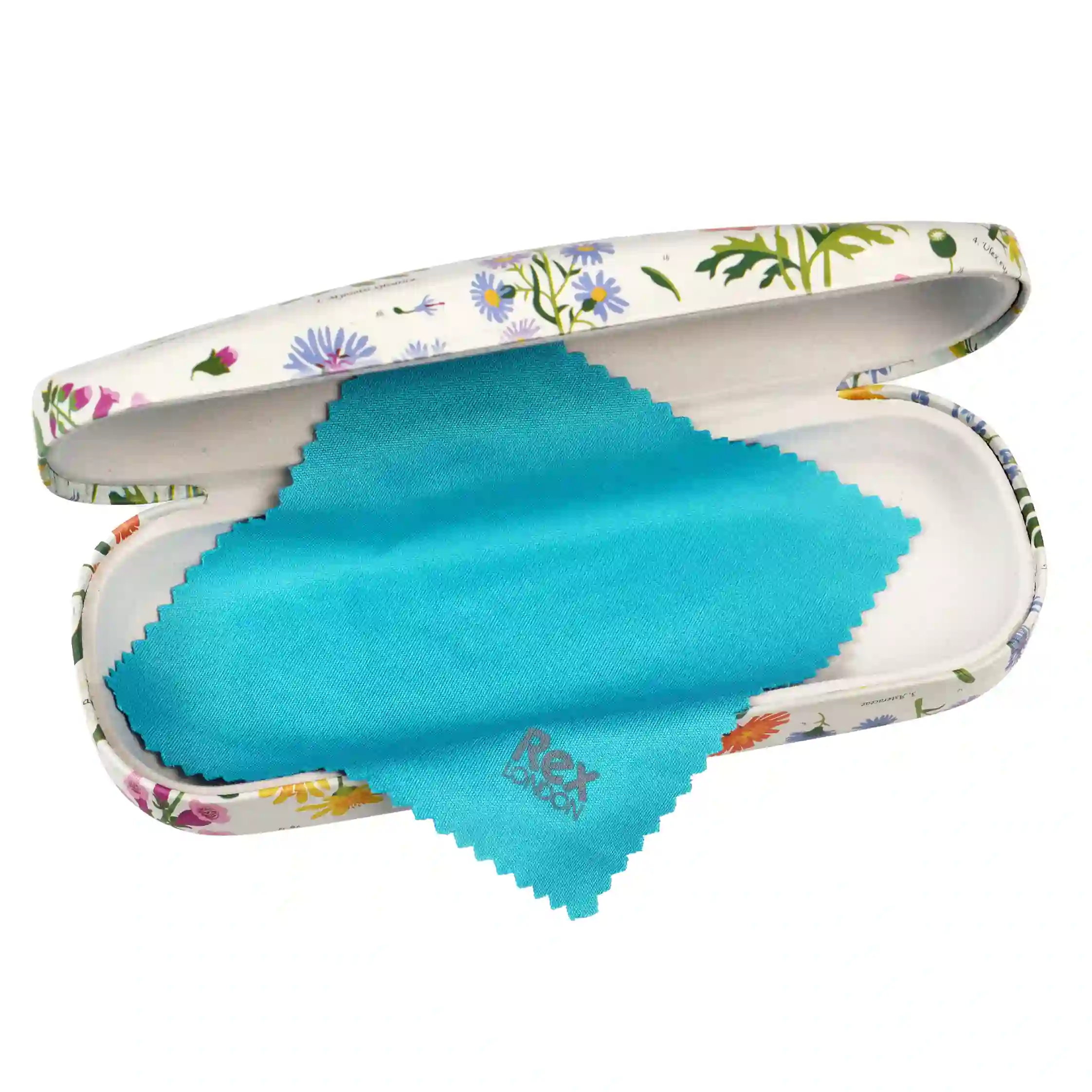 glasses case & cleaning cloth - wild flowers