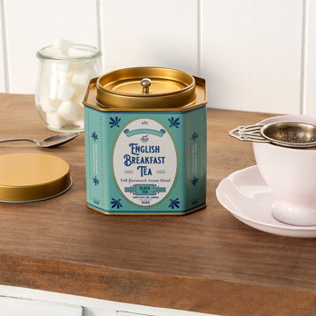 metal tea caddy - english breakfast