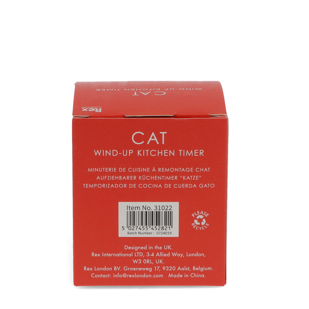 wind-up kitchen timer - cat
