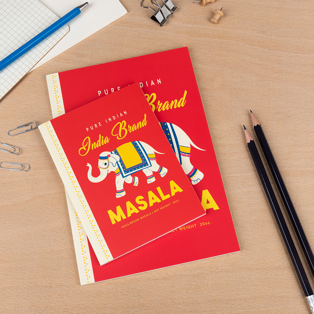 a6 notebook - masala