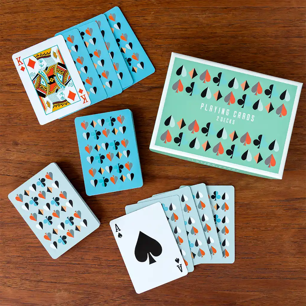 boîte de cartes à jouer (deux jeux)