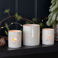 glossy ceramic tealight holder - love