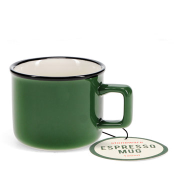 stoneware espresso mug 125ml - green