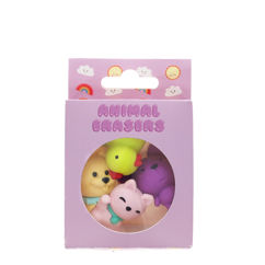 adorable animal erasers (set of 4) - medley