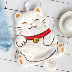 face flannel - cat