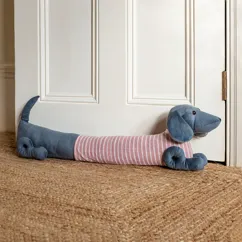 sausage dog draught excluder - pink sausage dog draught excluder - pink