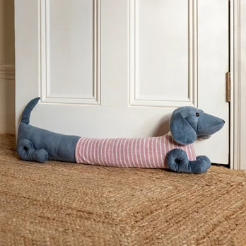 sausage dog draught excluder - pink sausage dog draught excluder - pink