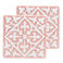ceramic coasters (set of 2) - pink
