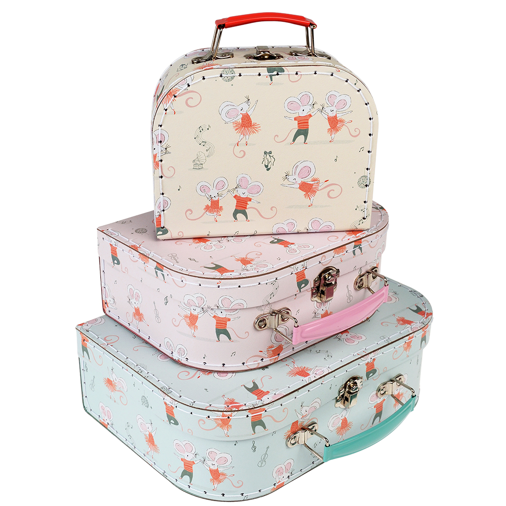 storage cases (set of 3) - mouse ballet