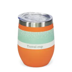 rubber coated travel cup 350ml - orange rubber coated travel cup 350ml - orange