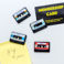 mini aimants pour supports musicaux (lot de 4) - cassette