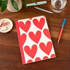 cuaderno a5 - corazones