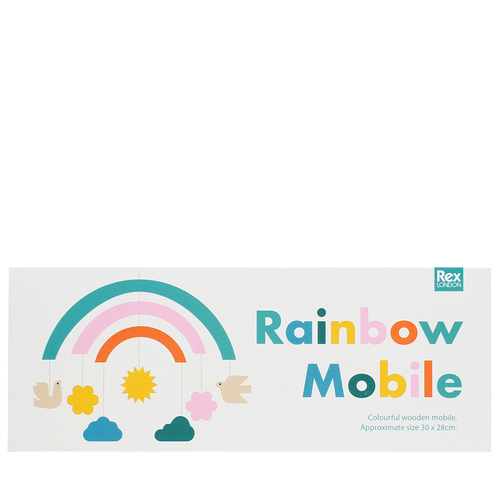 wooden rainbow mobile 