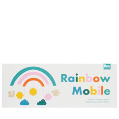 wooden rainbow mobile 