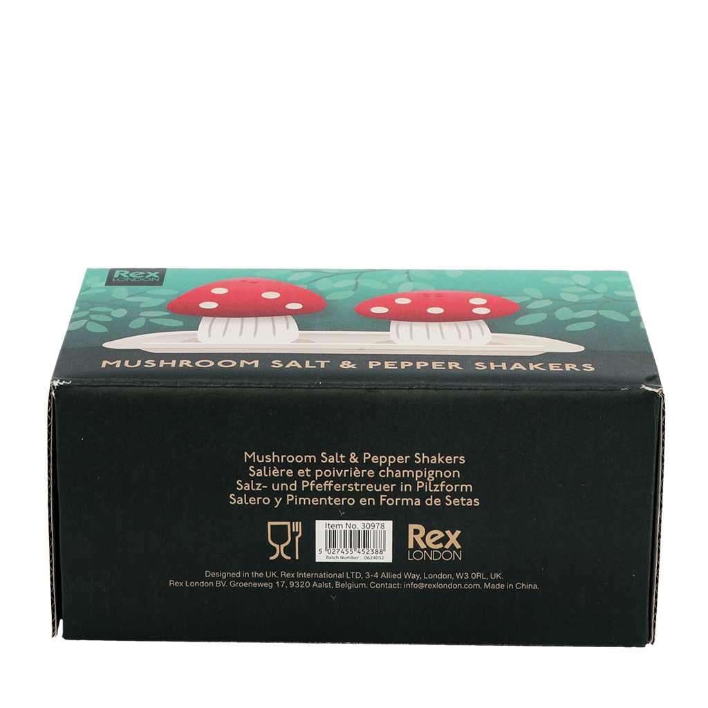 salz- und pfefferstreuer-set aus keramik - pilze