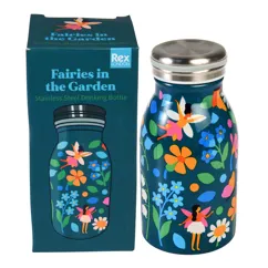 stainless steel bottle 250ml - fairies in the garden
