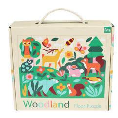 fußboden-puzzle (24 teile) - woodland