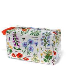 quilted wash bag - wild flowers