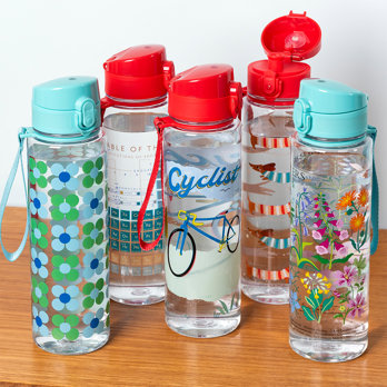 drinks bottle with push button lid 700ml - cyclist