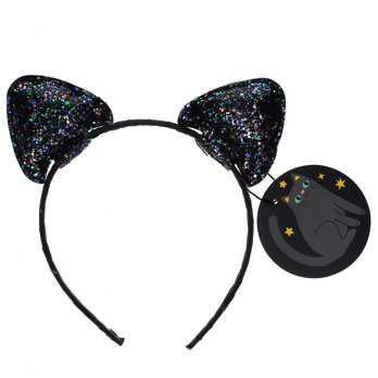 children's dress-up headband - black cat
